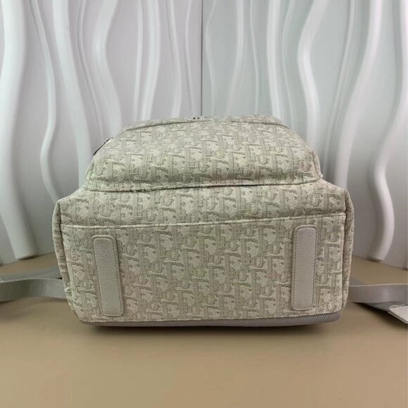 Dior Rider Classic Embroidered Monogram Canvas and Leather Backpack